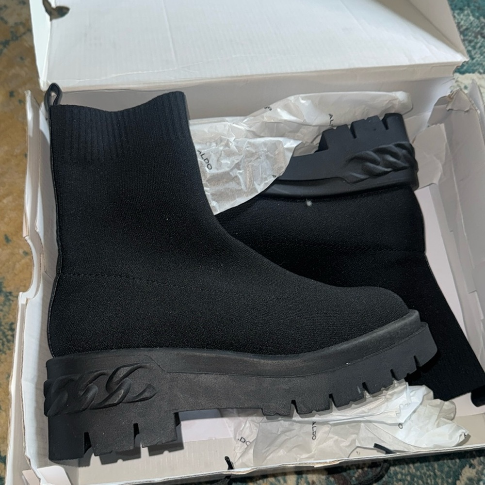 Aldo womens black boots